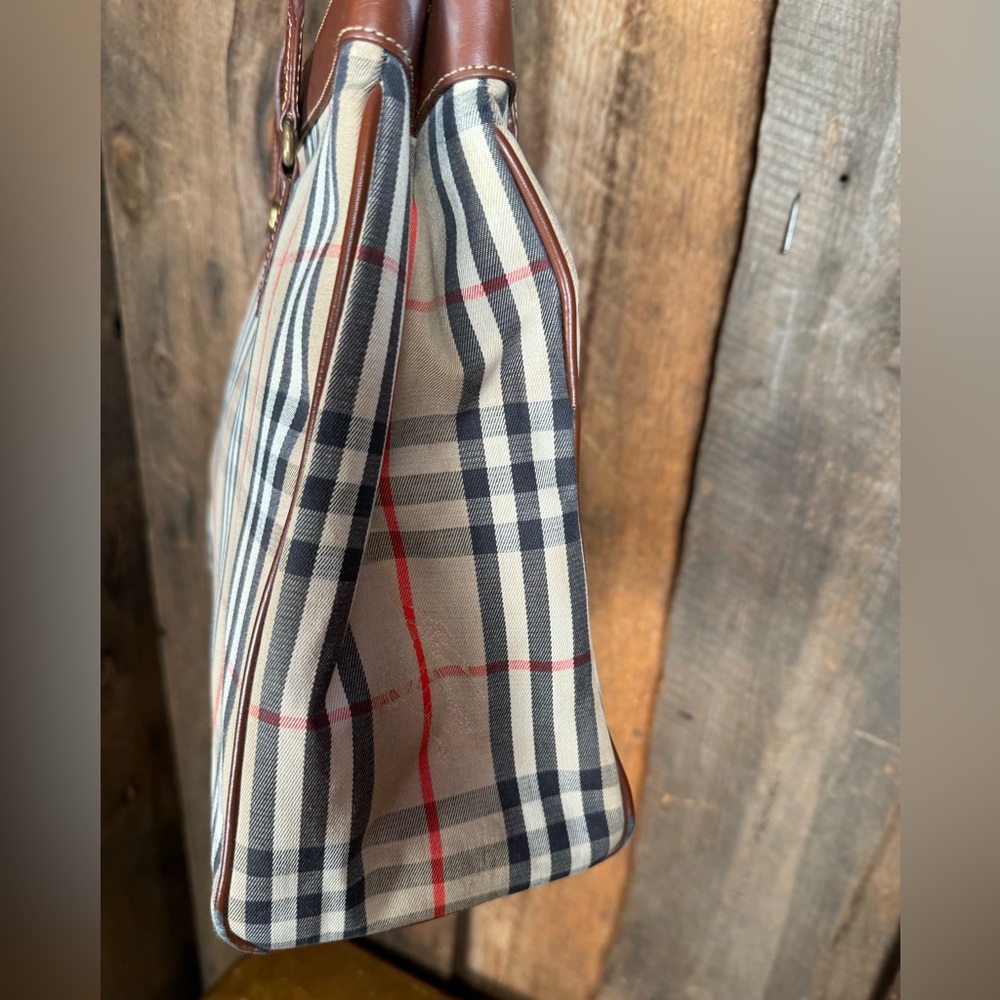 Burberry Plaid Tote - Picture 2 of 16